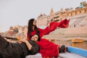 pre wedding shoot at ghats of banaras 